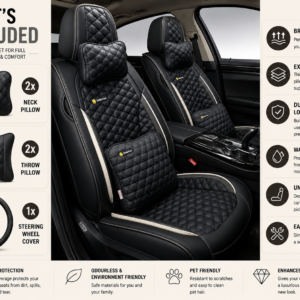 black car seat cover Nigeria full set