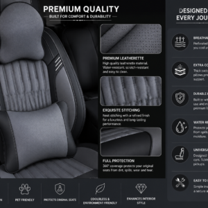 car seat cover Nigeria black and gray