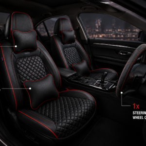 car seat cover Nigeria black redline